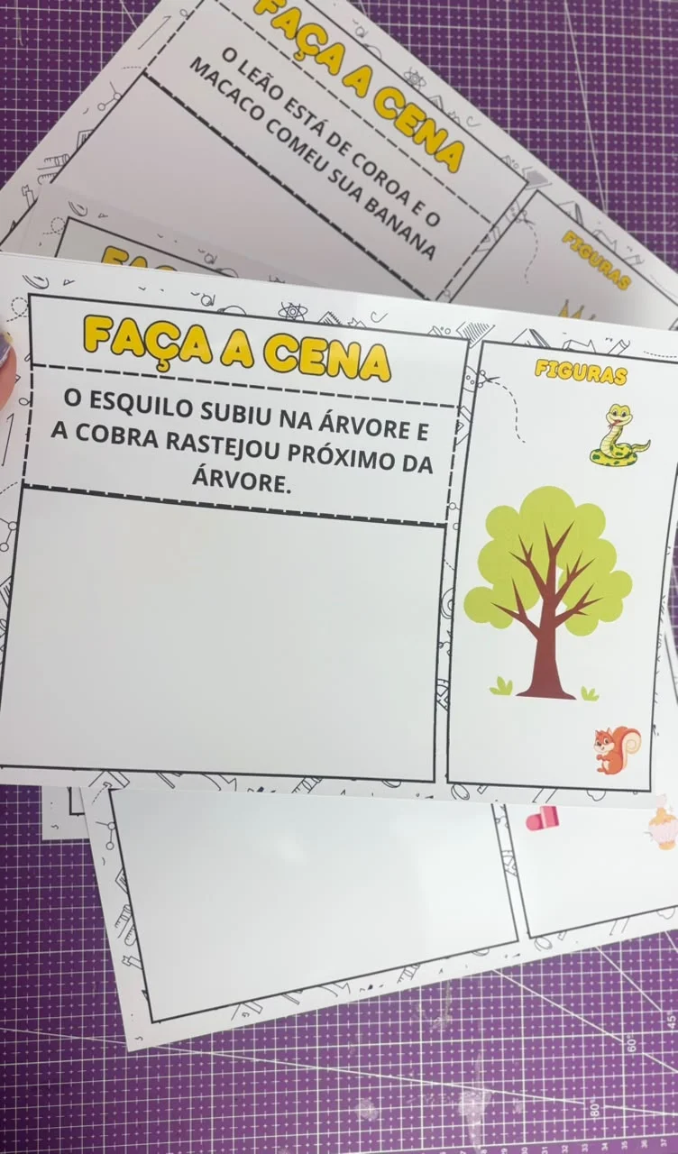 Leitura e Localização Espacial: Qual é a Cena? — amostra 7: 25 páginas com desafios de montagem de cenas para desenvolver…