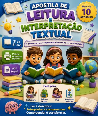 Leitura Inteligente 3D – Leitura e Interpretação do 3º ao 5º Ano — capa do material