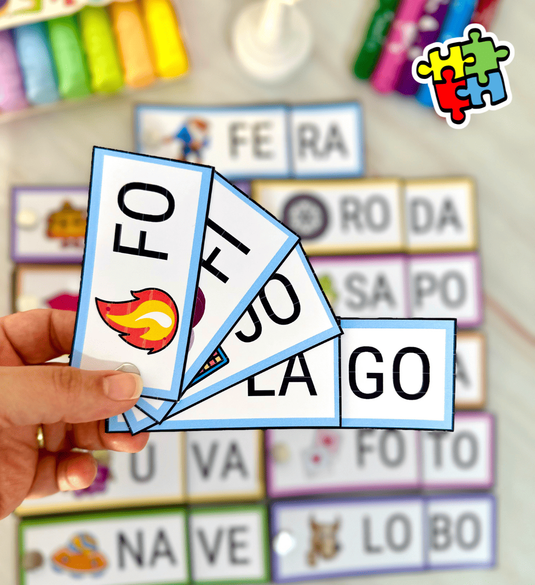 Leitura interativa: fichas em PDF para alfabetização — amostra 2: O que vem no material