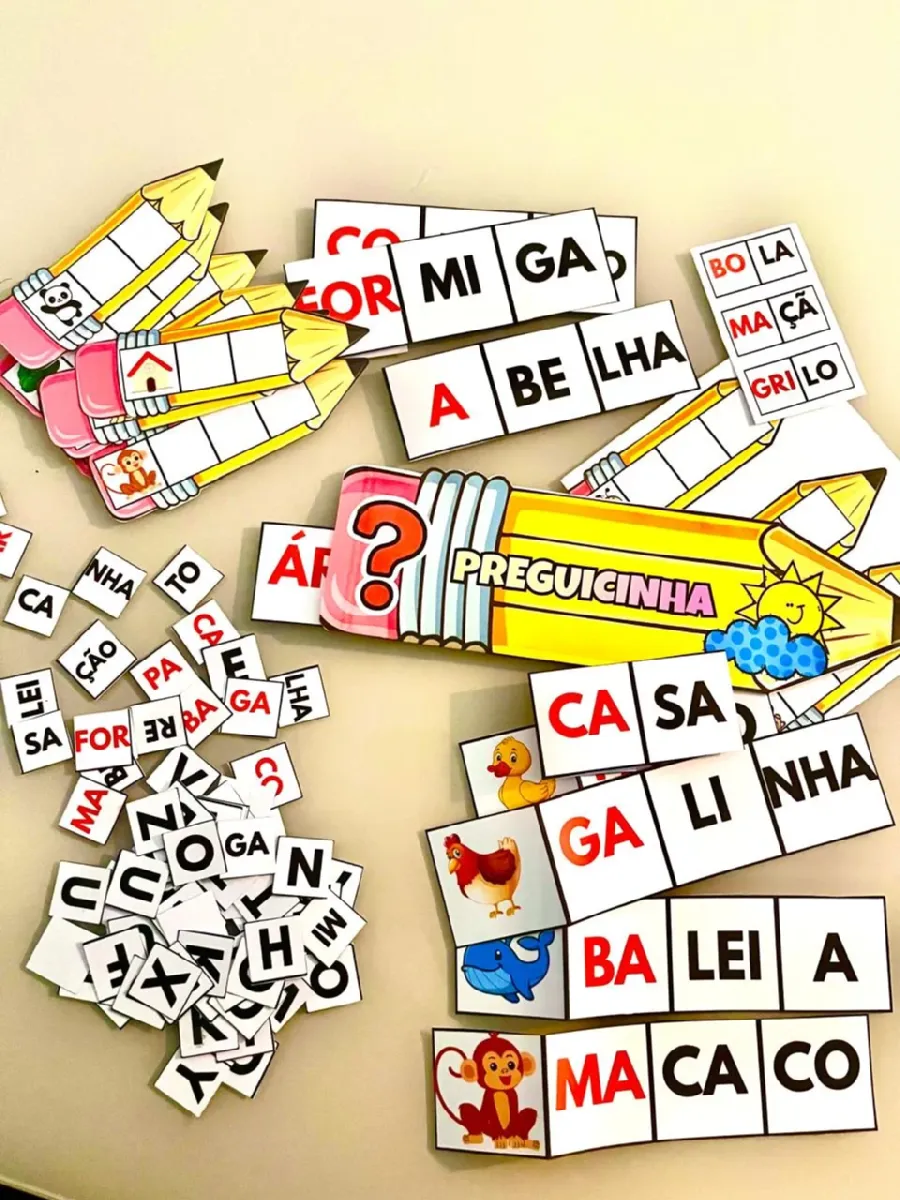 Leitura Silábica - Preguicinha: Recurso Pedagógico Alfabetização — Alfabetização para Educação Infantil: 📚Com uma proposta…