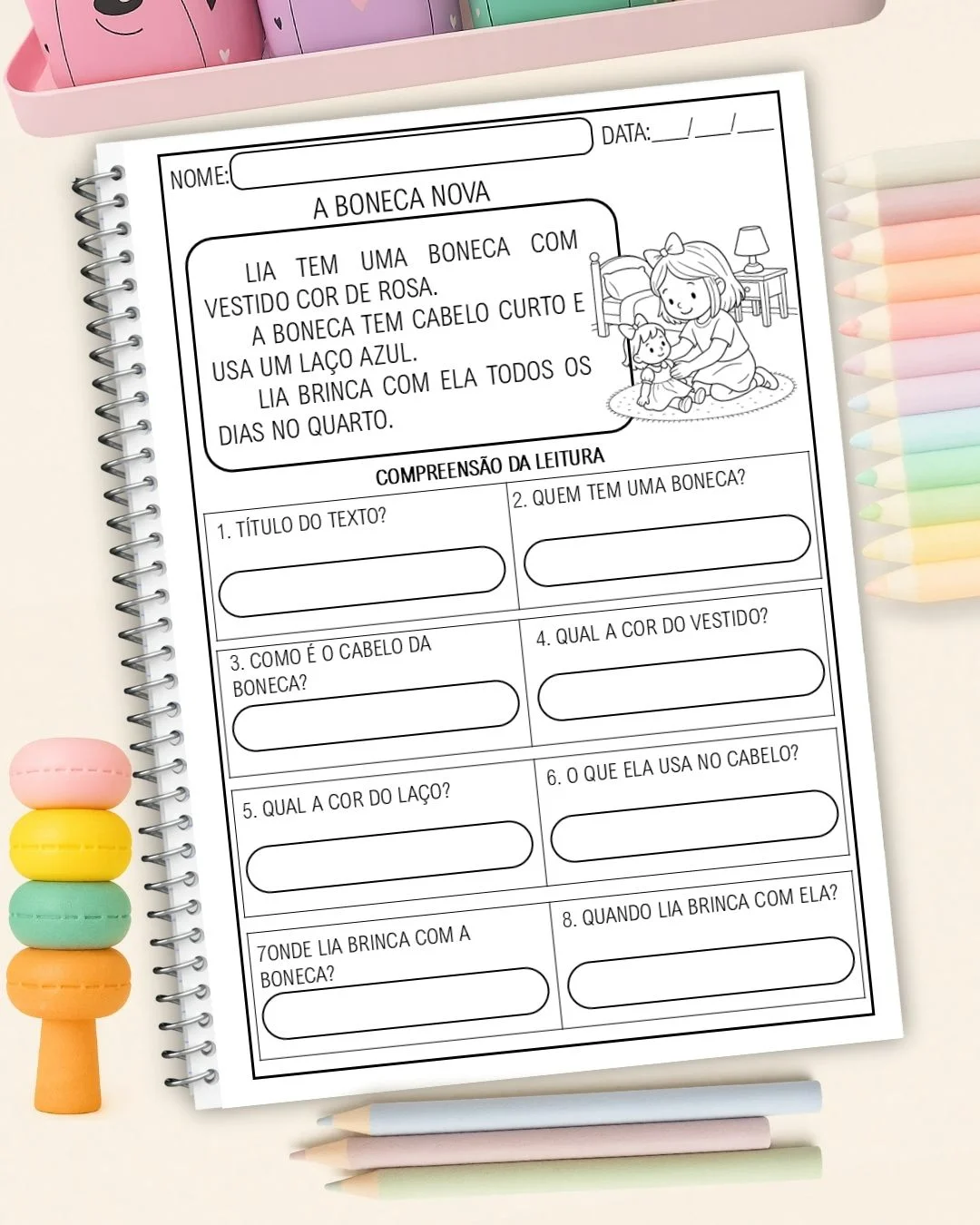 Leiturinhas 1º Ano – Leitura e Interpretação — amostra 4: Ideal para professores do 1º ano, reforço escolar e pais que…