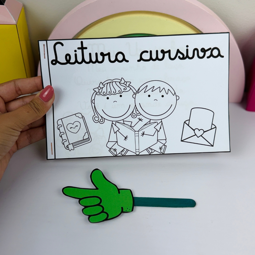 Leiturinhas cursivas – PDF para Imprimir | Alfabetização — capa do material