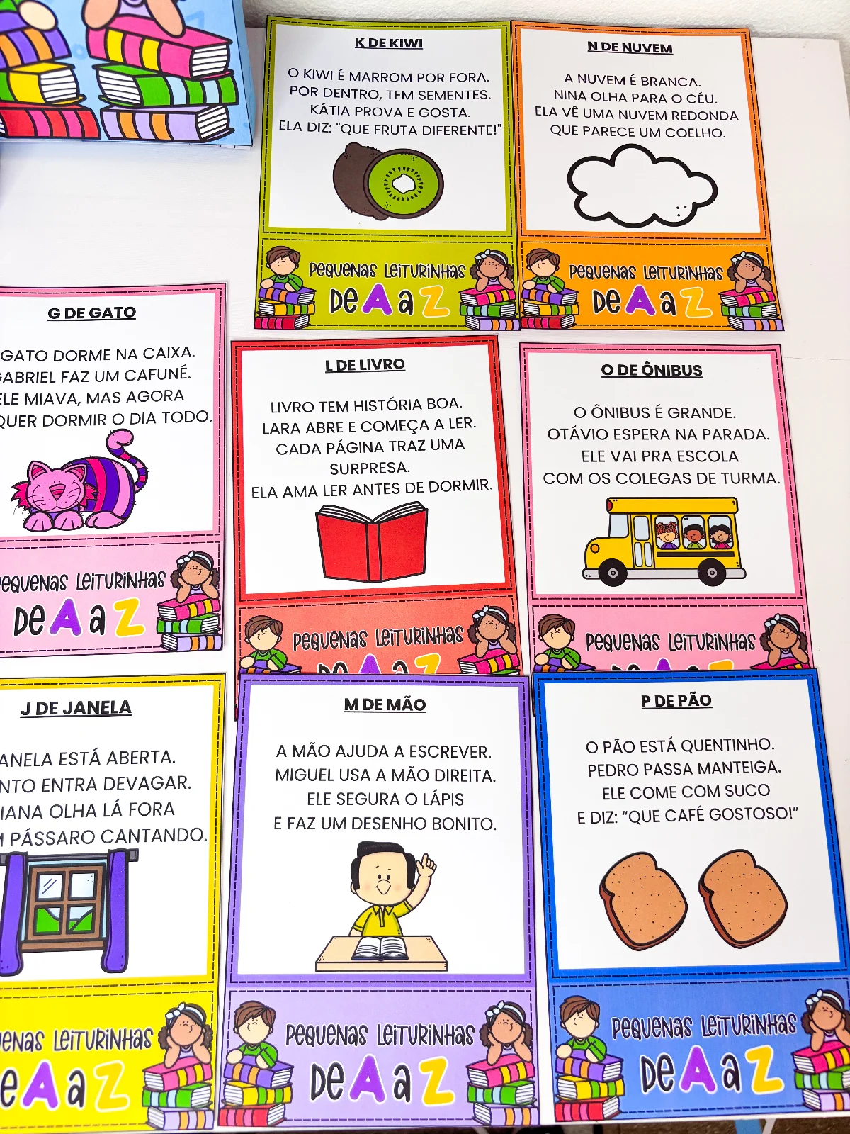 Leiturinhas de A a Z - Alfabetização – PDF para Imprimir — amostra 2: Pequenas Leiturinhas de A a Z é o tipo de material…