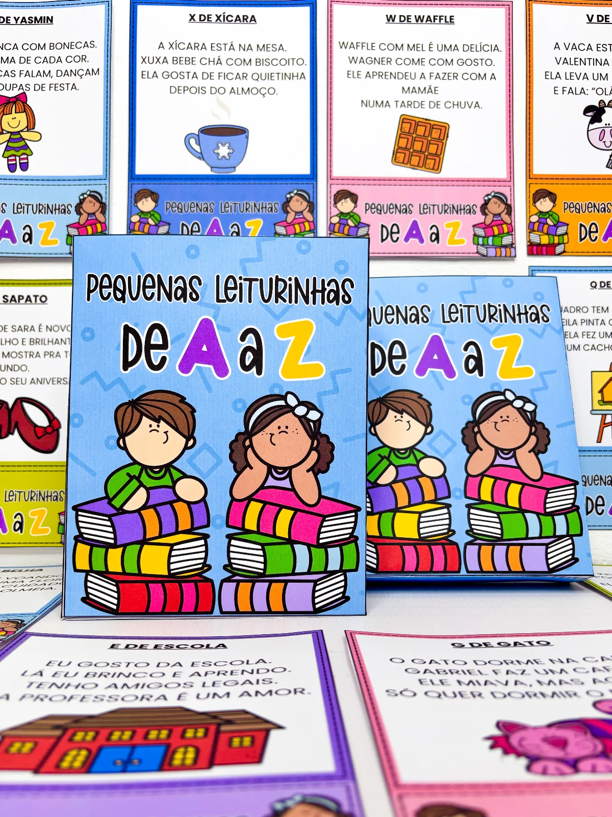Leiturinhas de A a Z - Alfabetização – PDF para Imprimir — amostra 3: Pequenas Leiturinhas de A a Z é o tipo de material…