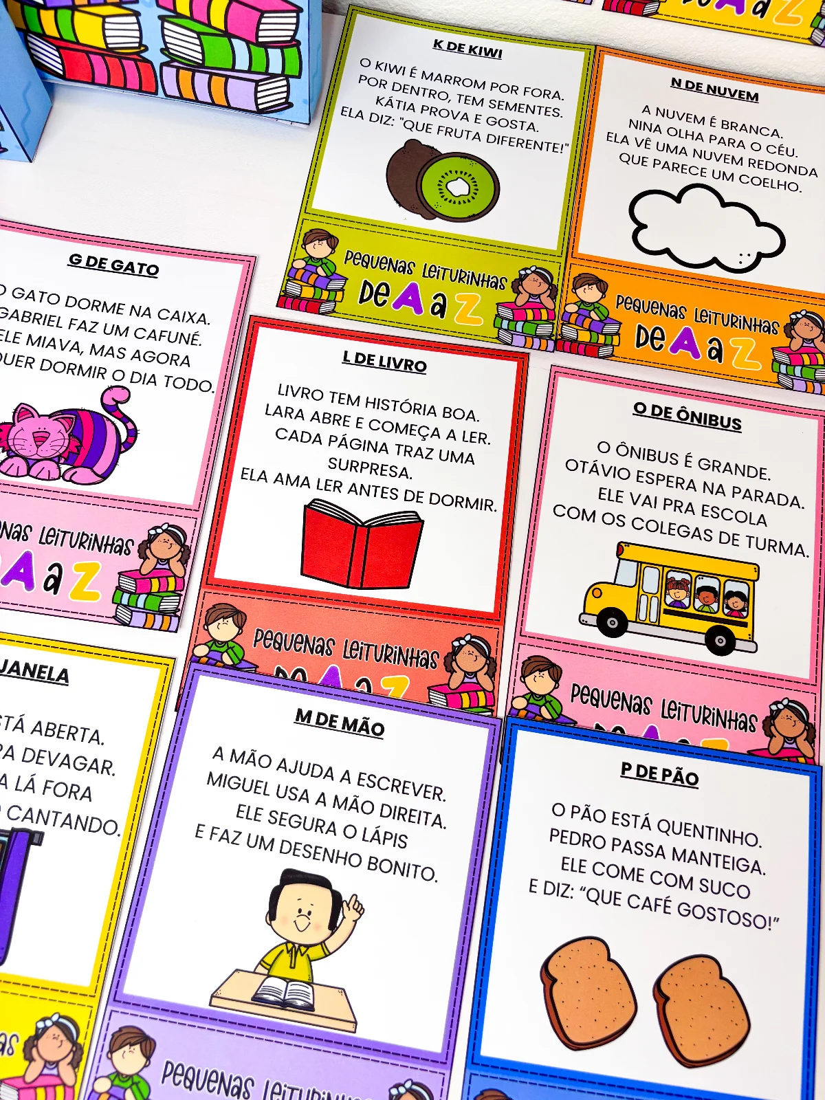 Leiturinhas de A a Z - Alfabetização – PDF para Imprimir — amostra 4: Pequenas Leiturinhas de A a Z é o tipo de material…