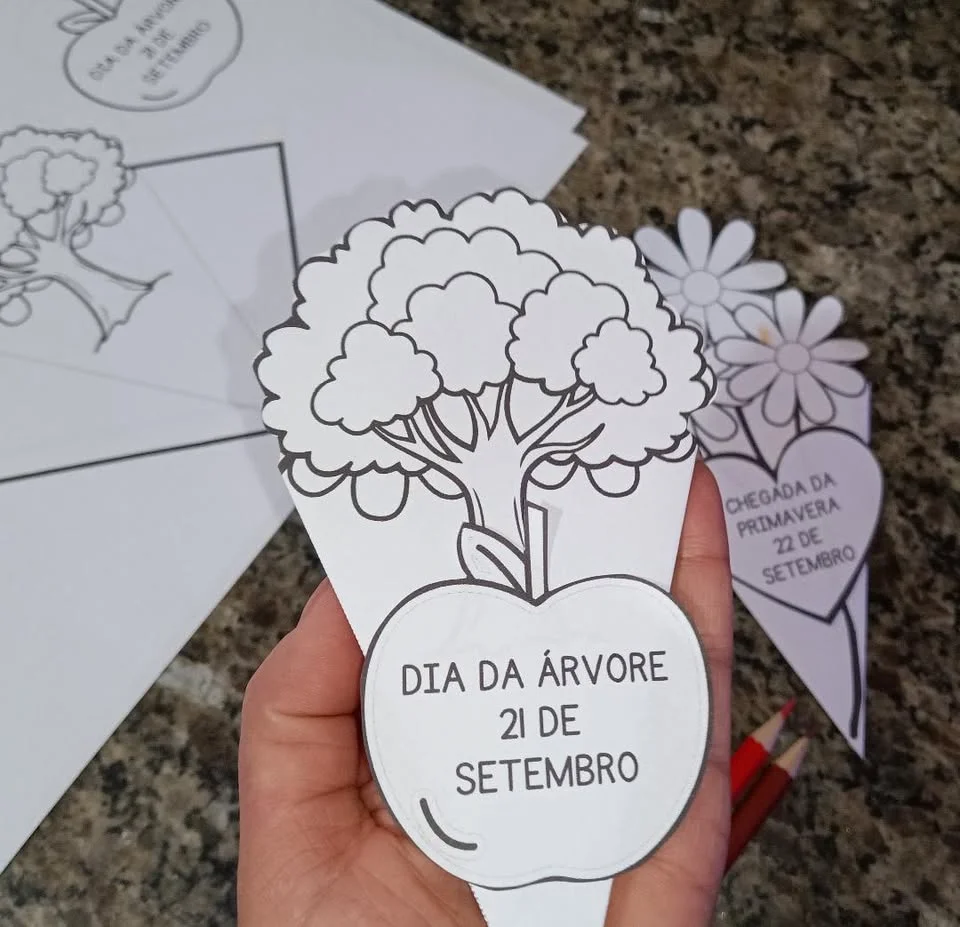 Lembrança Chegada da Primavera e Dia da Árvore 🌸 Pronta para imprimir — amostra 5: 🌸 Leve a Magia da Primavera para sua…