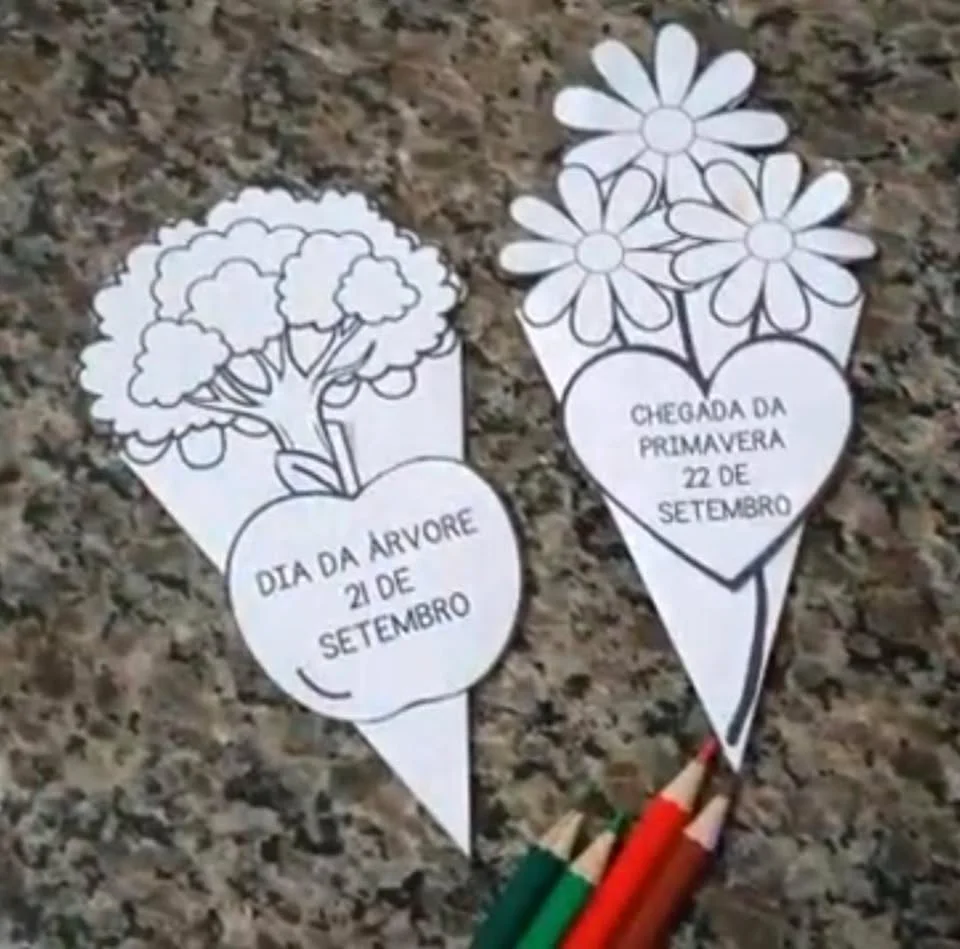 Lembrança Chegada da Primavera e Dia da Árvore 🌸 Pronta para imprimir — capa do material