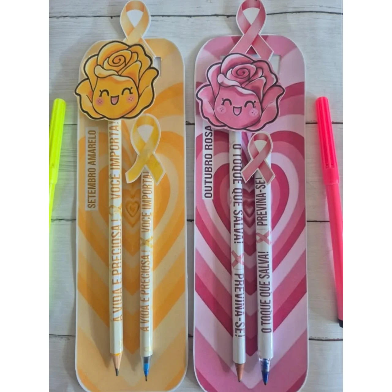 🌸Lembrança Setembro Amarelo e Outubro Rosa 💖PDF pronto para imprimir — Datas comemorativas para Educação Infantil: 💛…