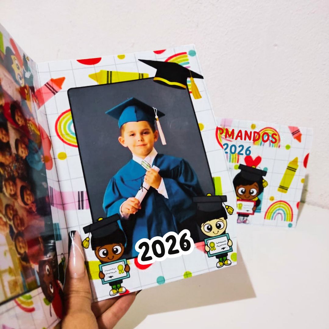 Lembrancinha: álbum de formatura 2026 | Educação Infantil e Anos Iniciais — amostra 3: Para quem é indicado