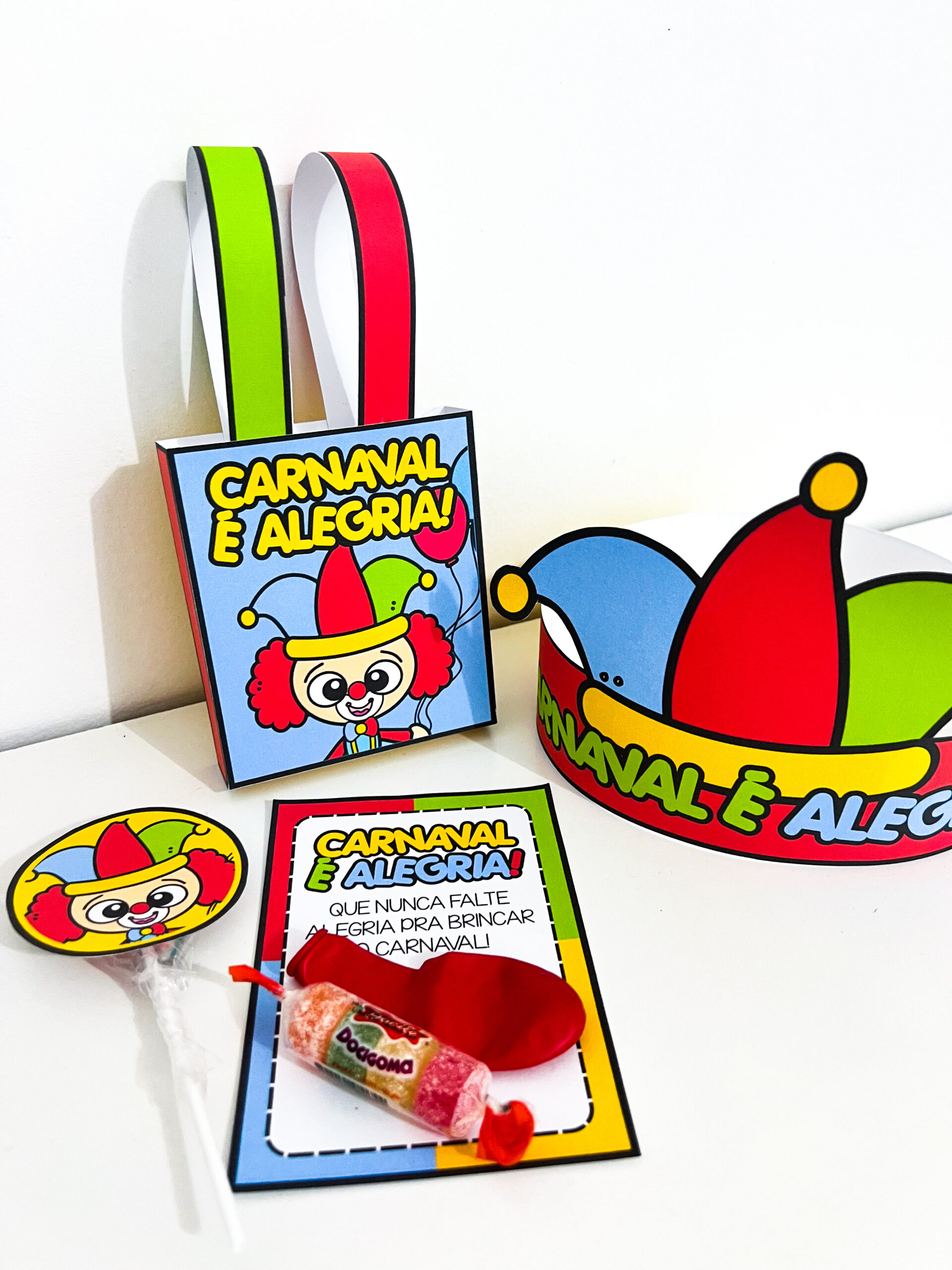 Lembrancinha carnaval – Material Pedagógico — Datas comemorativas para Educação Infantil: Este kit de lembrancinhas de…