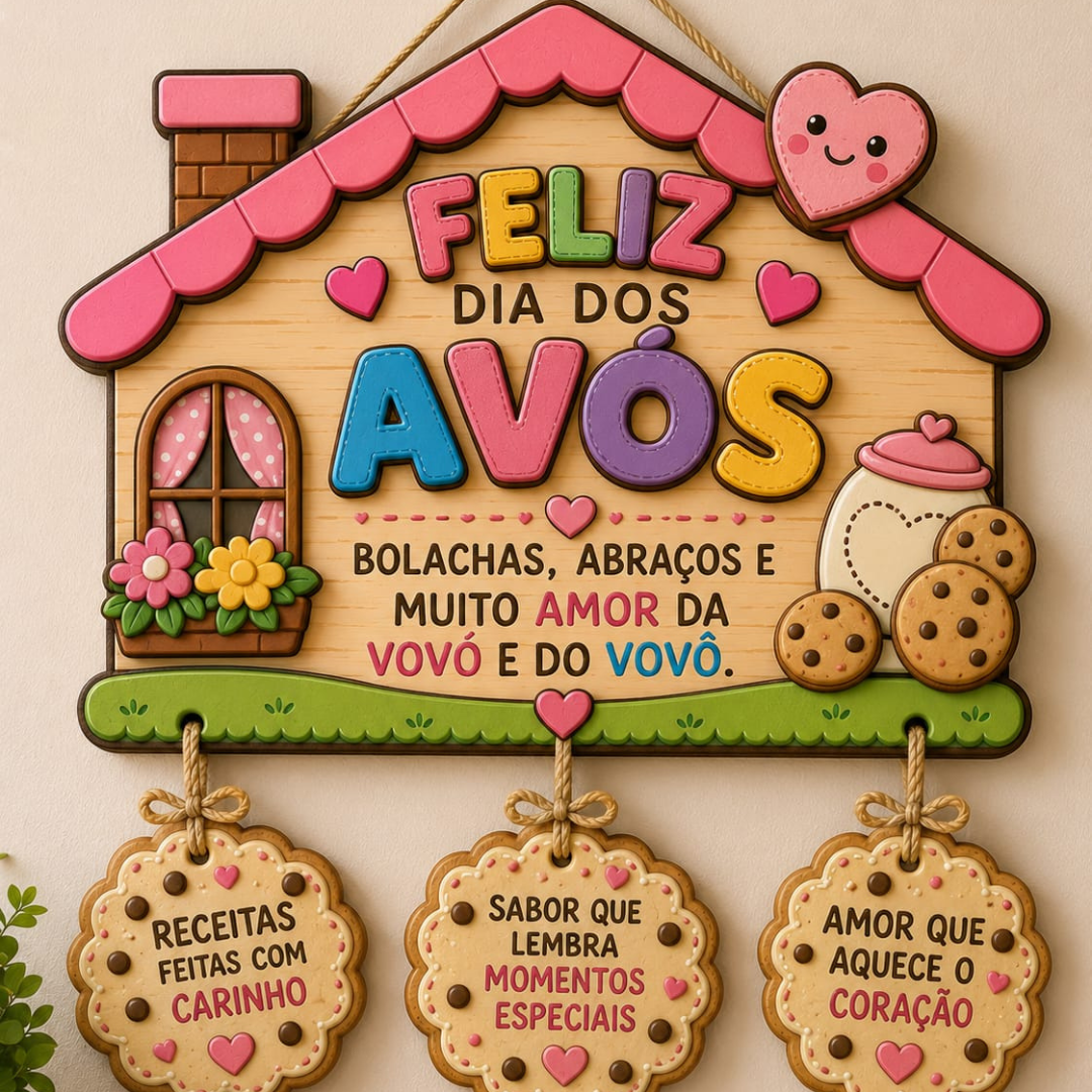 Lembrancinha - casinha dos avós – Material Pedagógico — Datas comemorativas para Todas as séries: Chegou um recurso…