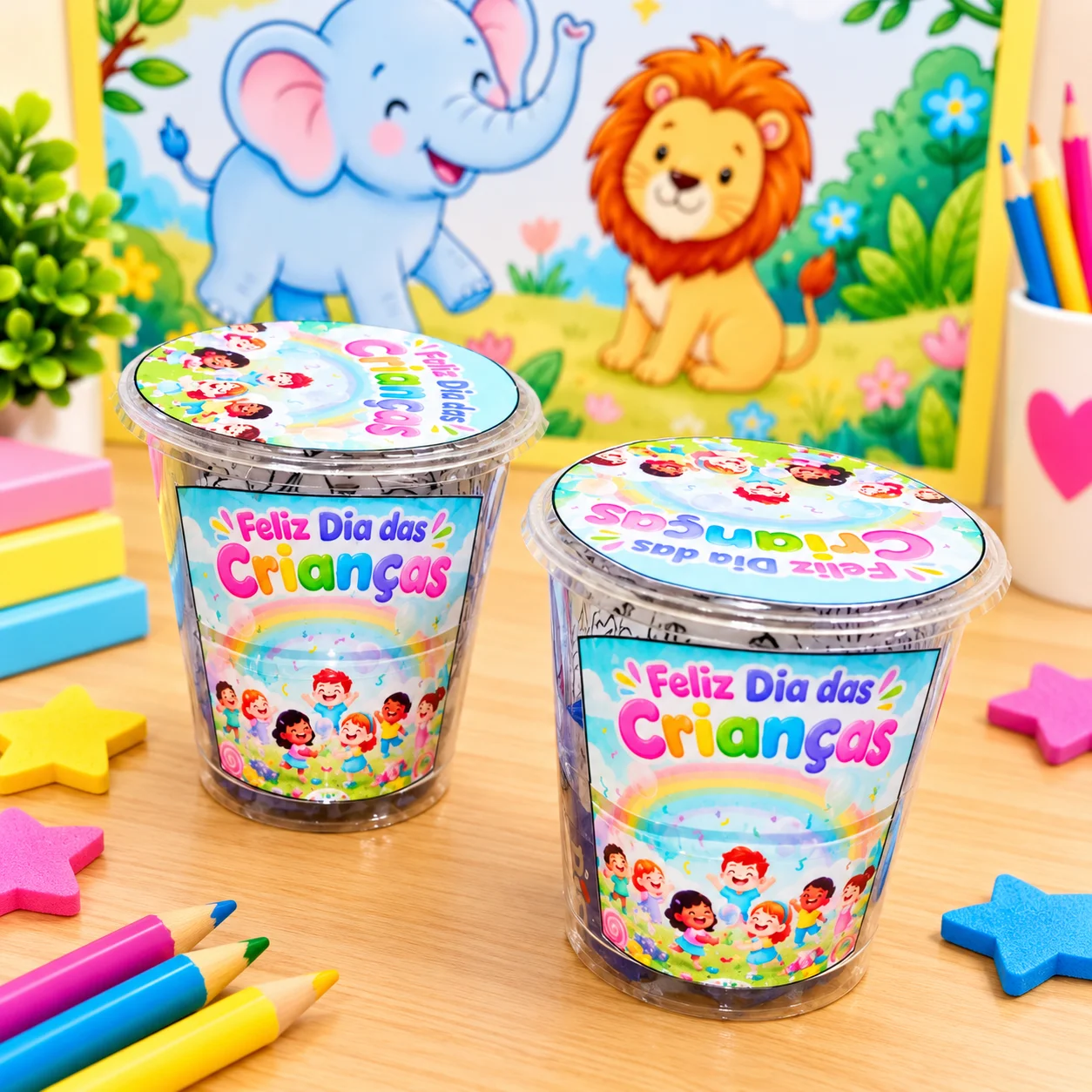 Lembrancinha Copo Personalizado Dia das Crianças para Imprimir — Datas comemorativas para Educação Infantil: Lembrancinha…
