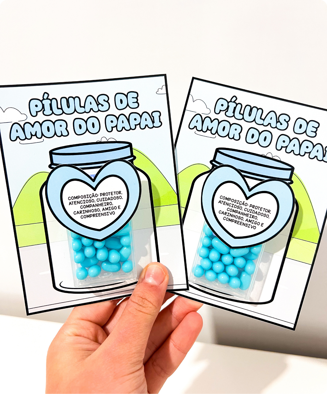 Lembrancinha de Dia dos Pais para imprimir — amostra 1: Uma atividade para preparar e levar para casa