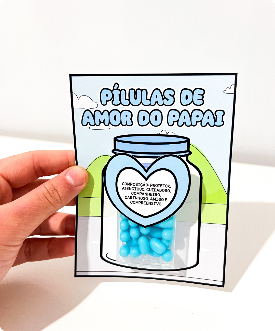 Lembrancinha de Dia dos Pais para imprimir — amostra 2: Como aplicar com a turma