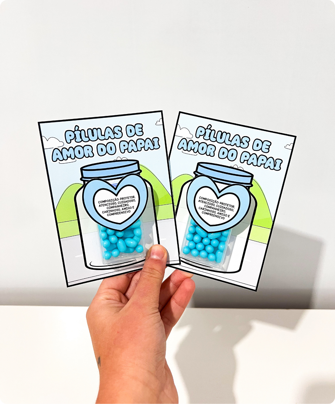 Lembrancinha de Dia dos Pais para imprimir — amostra 3: O que você encontra no PDF