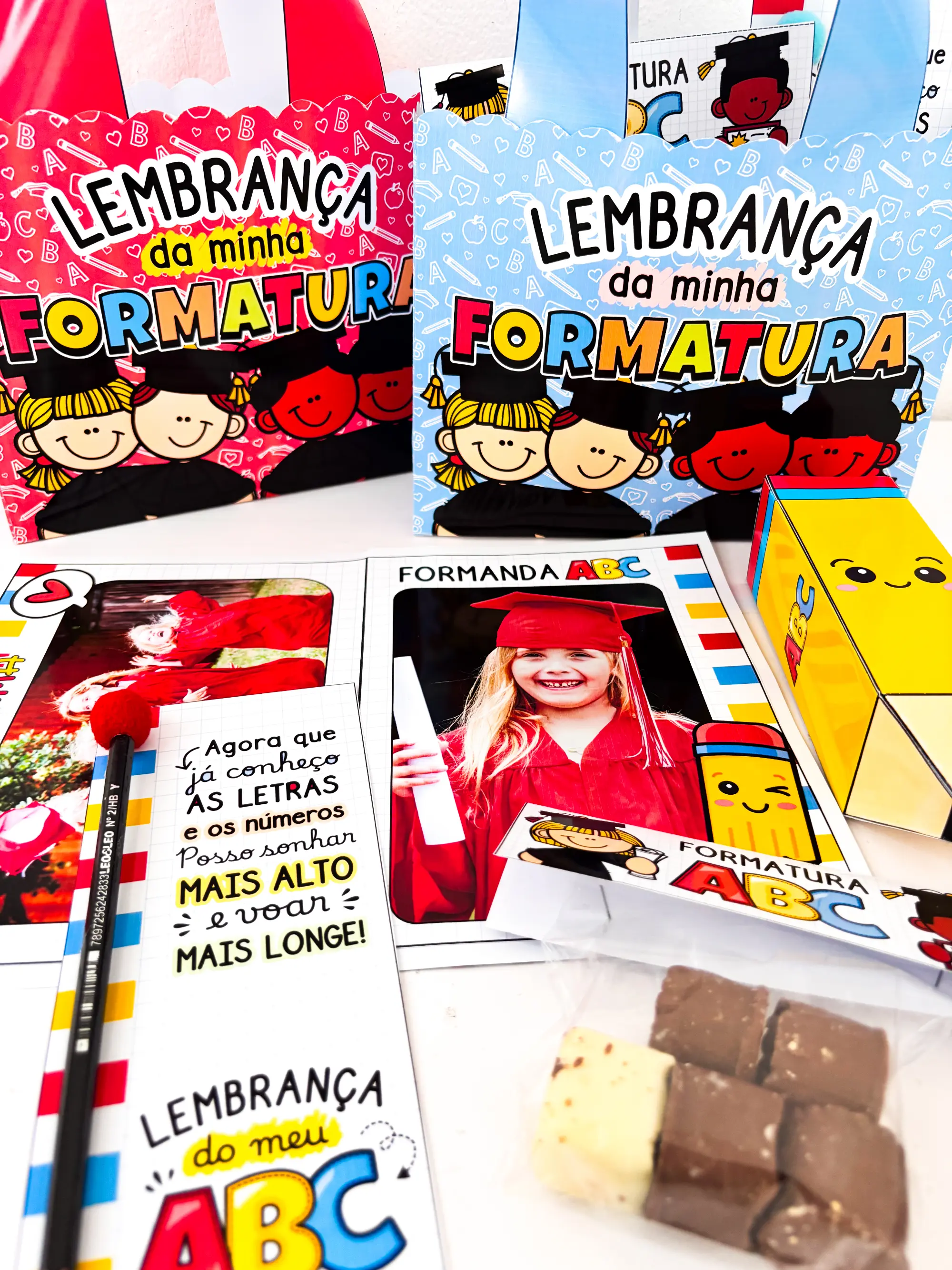 Lembrancinha de Formatura ABC – Lindo Kit em PDF — amostra 1: 🎓✨ KIT LEMBRANÇA DE FORMATURA DO ABC — ENCANTO EM CADA…