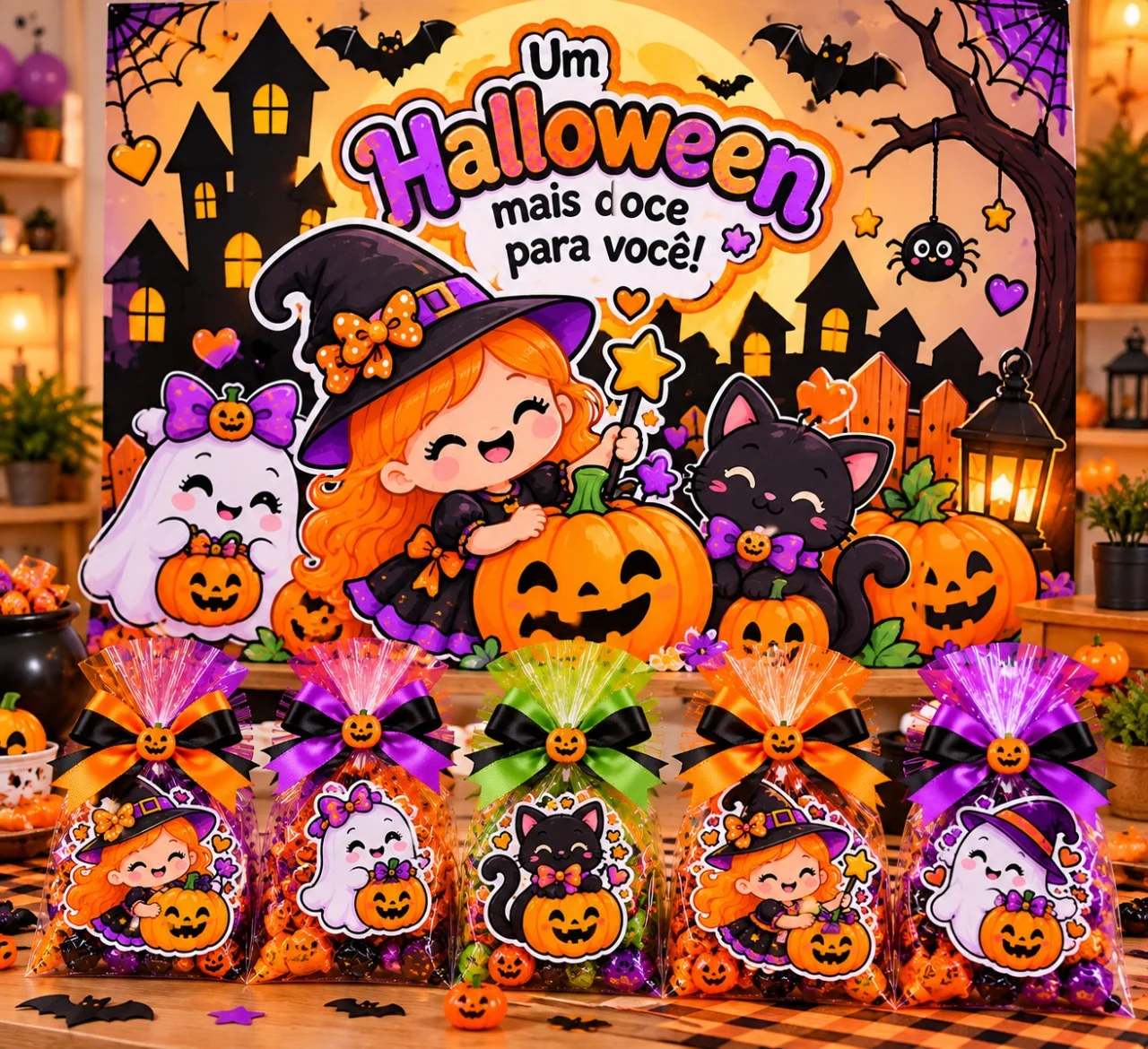 LEMBRANCINHA DE HALLOWEEN AVENTURA NA ESCOLA — Datas comemorativas para Todas as séries: ✨ Uma lembrancinha linda, criativa…
