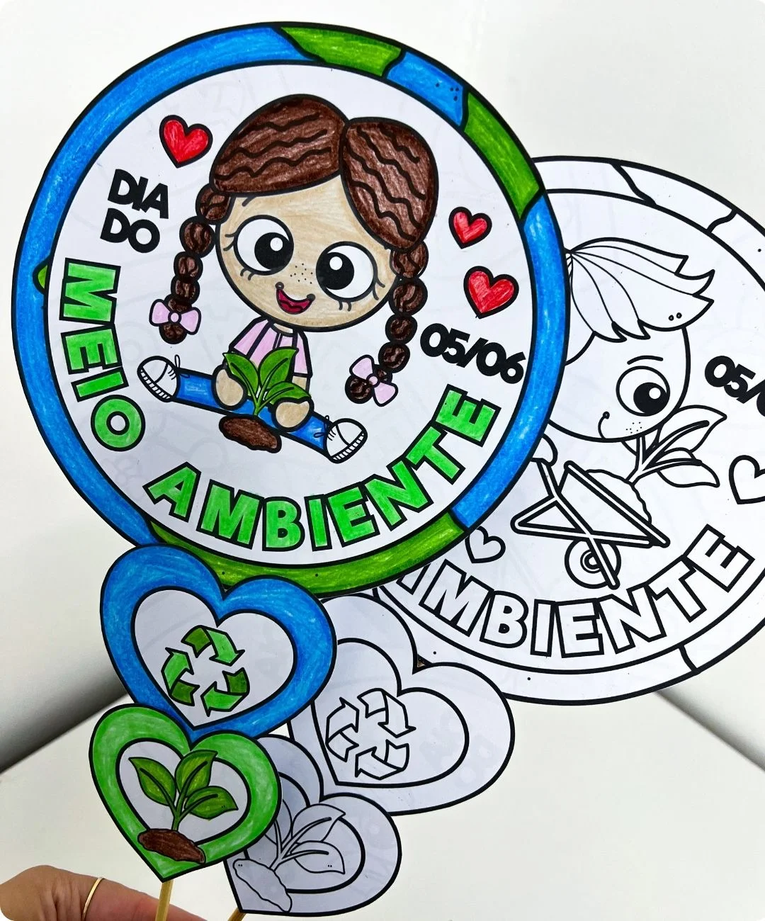 Lembrancinha de meio ambiente para imprimir – Educação Infantil — amostra 5: Transforme a conversa sobre cuidados com a…
