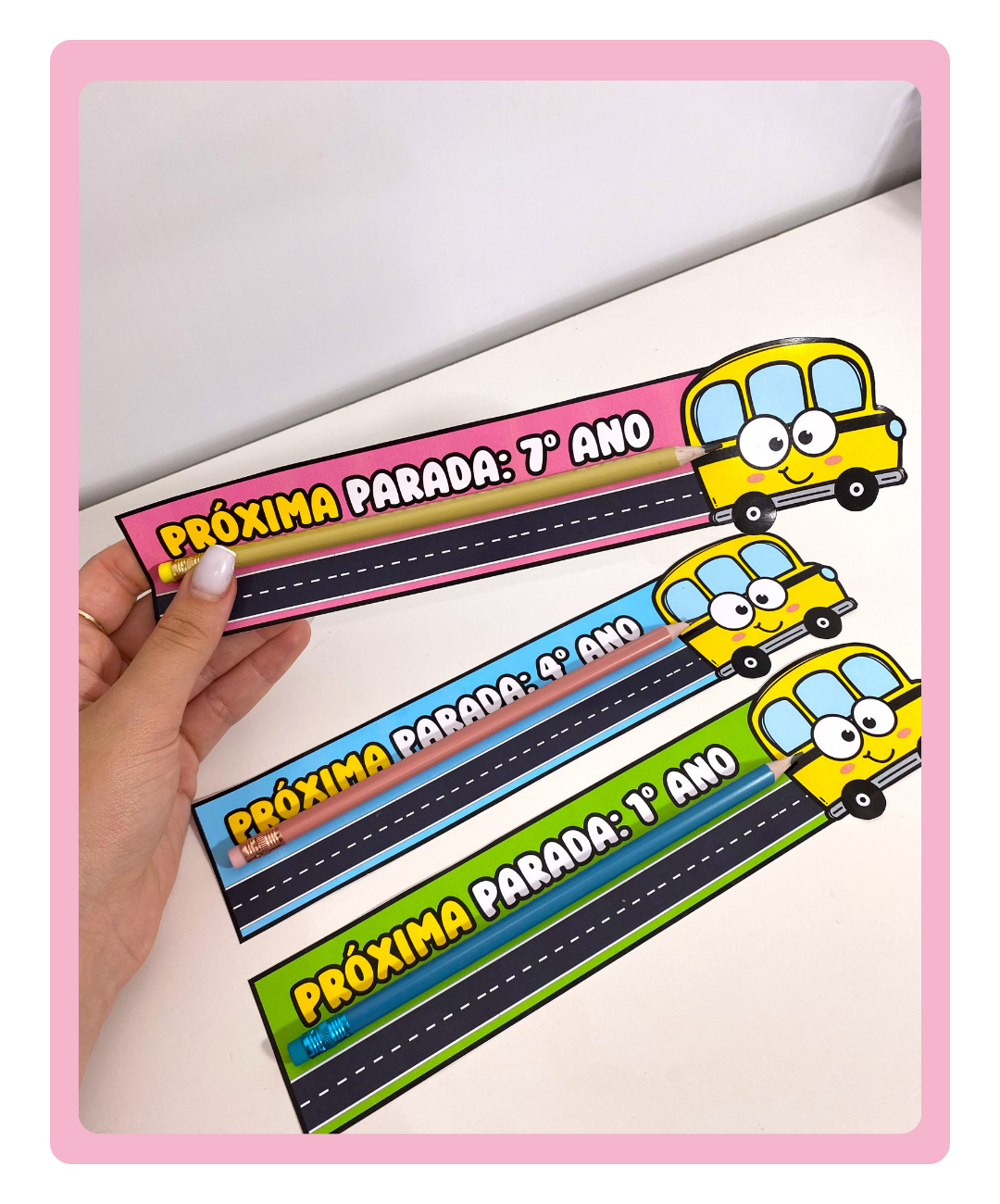 Lembrancinha de Próxima Parada para imprimir – 1º ao 9º ano — amostra 2: Uma lembrança para marcar o fim do ano