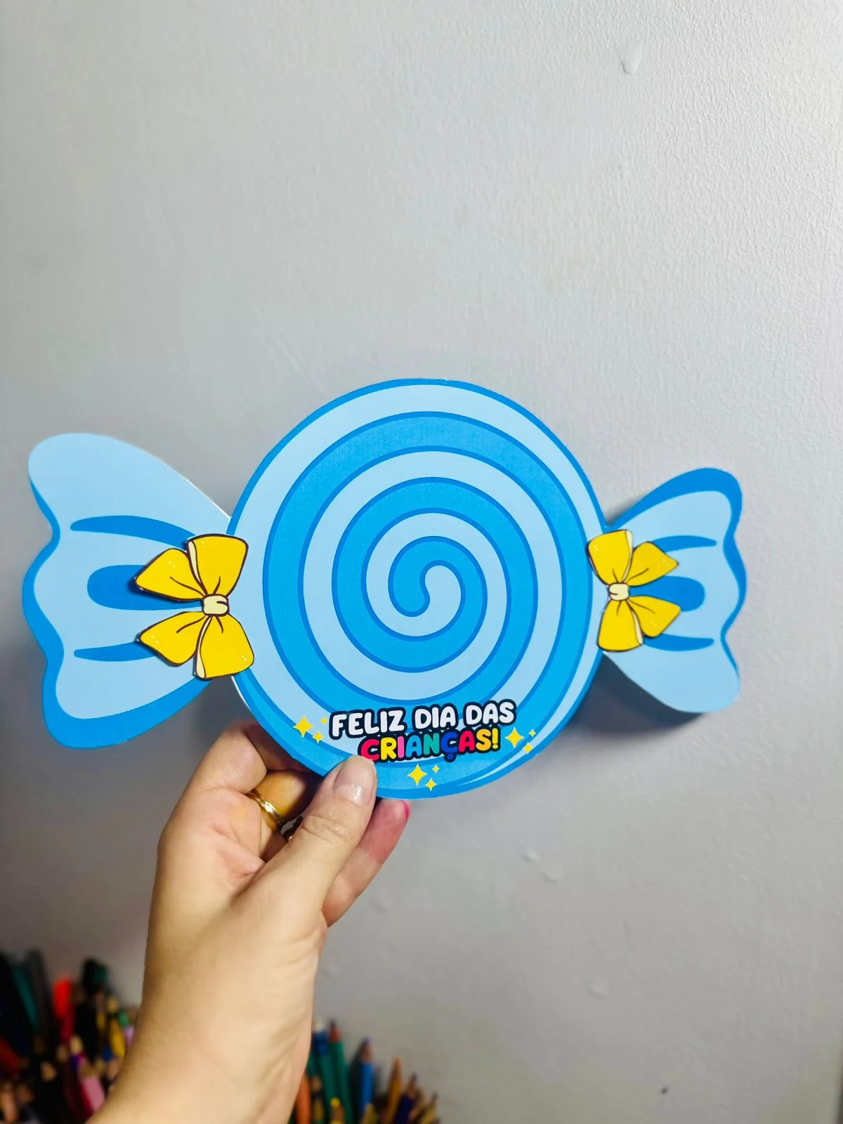 Lembrancinha dia das crianças bala gigante — amostra 2: 🍭 Arquivo Dia das Crianças – Lembrancinha em formato de doce 🍭…