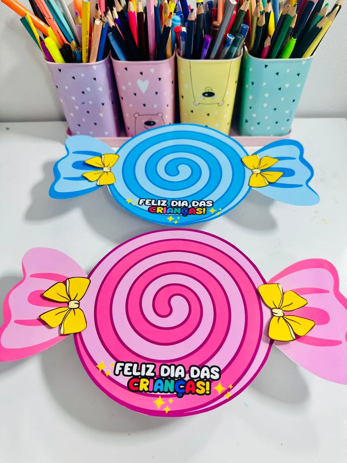 Lembrancinha dia das crianças bala gigante — amostra 3: 🍭 Arquivo Dia das Crianças – Lembrancinha em formato de doce 🍭…