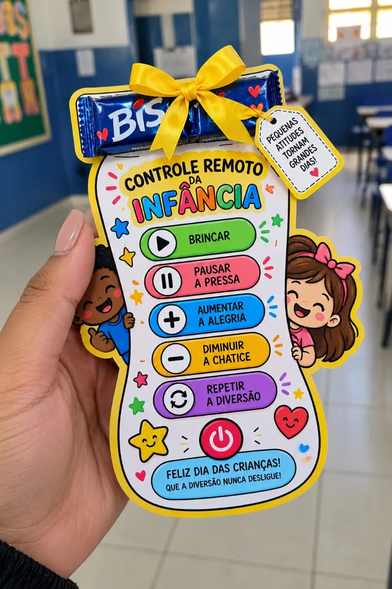Lembrancinha Dia das Crianças para imprimir — Datas comemorativas para Educação Infantil: Lembrancinha Dia das Crianças com…