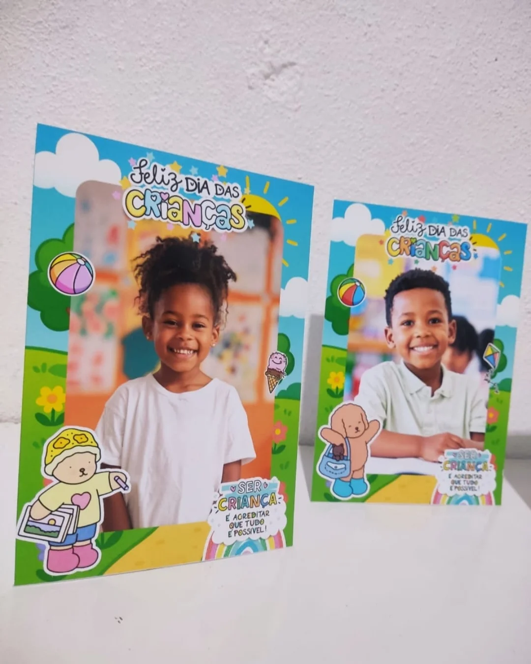 LEMBRANCINHA DIA DAS CRIANÇAS – PORTA-RETRATO BOBBIE GOODS — amostra 5: Que tal presentear os pequenos com uma lembrancinha…