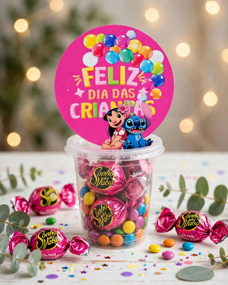 Lembrancinha Dia das Crianças - Tag para Copo Porta balas — amostra 4: A lembrancinha perfeita para transformar o Dia das…