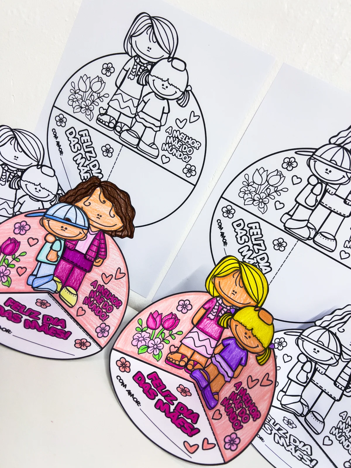 Lembrancinha Dia das Mães para Colorir – Atividade Interativa para Imprimir — amostra 2: A Lembrancinha Interativa de Dia…