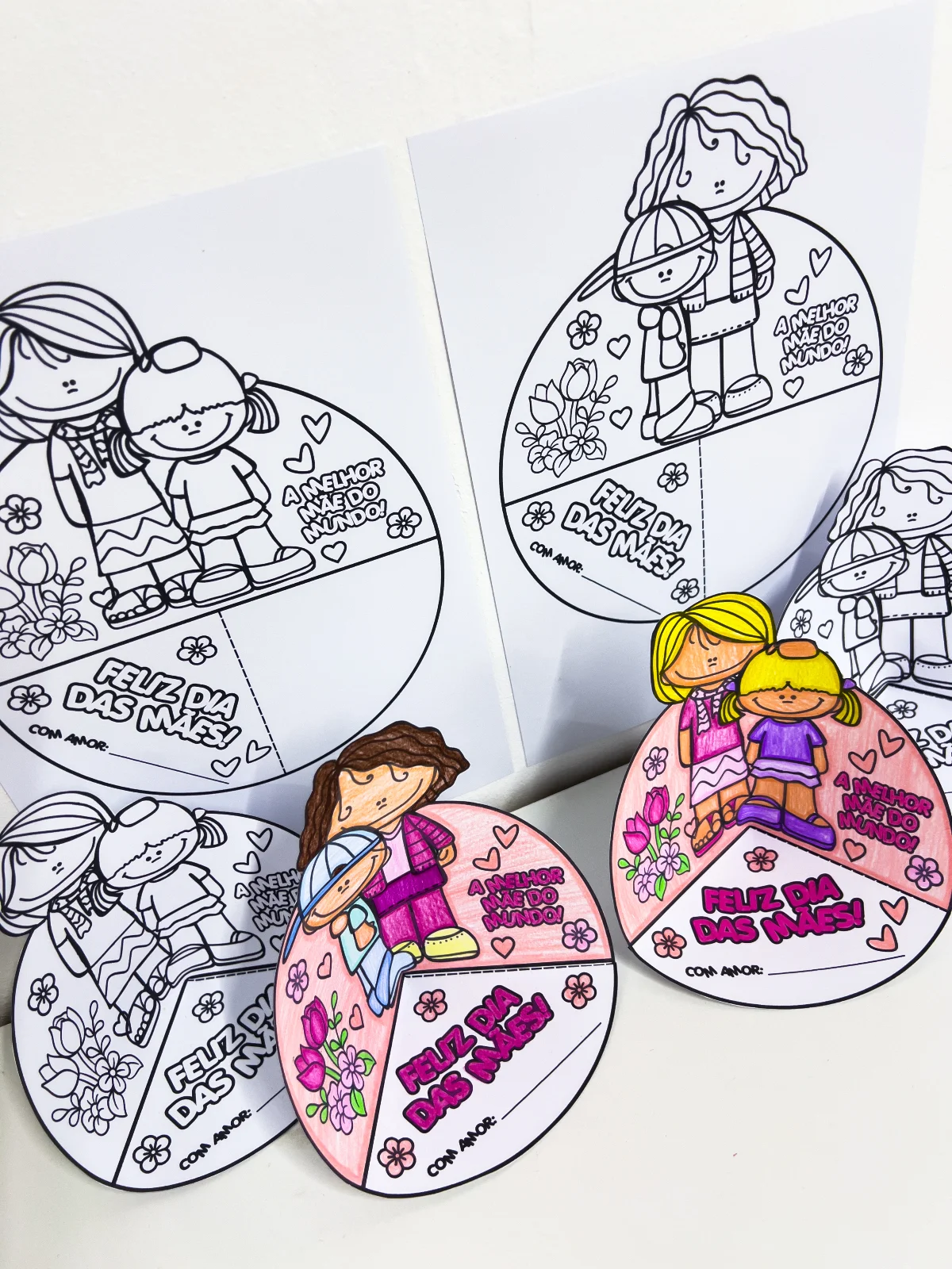 Lembrancinha Dia das Mães para Colorir – Atividade Interativa para Imprimir — amostra 3: A Lembrancinha Interativa de Dia…