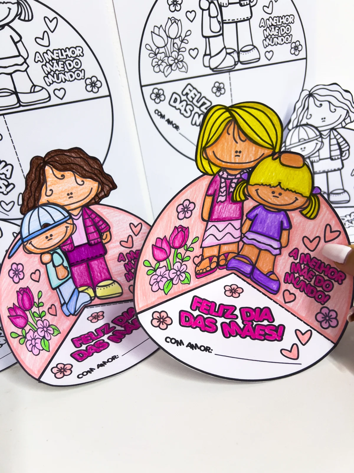 Lembrancinha Dia das Mães para Colorir – Atividade Interativa para Imprimir — amostra 4: A Lembrancinha Interativa de Dia…