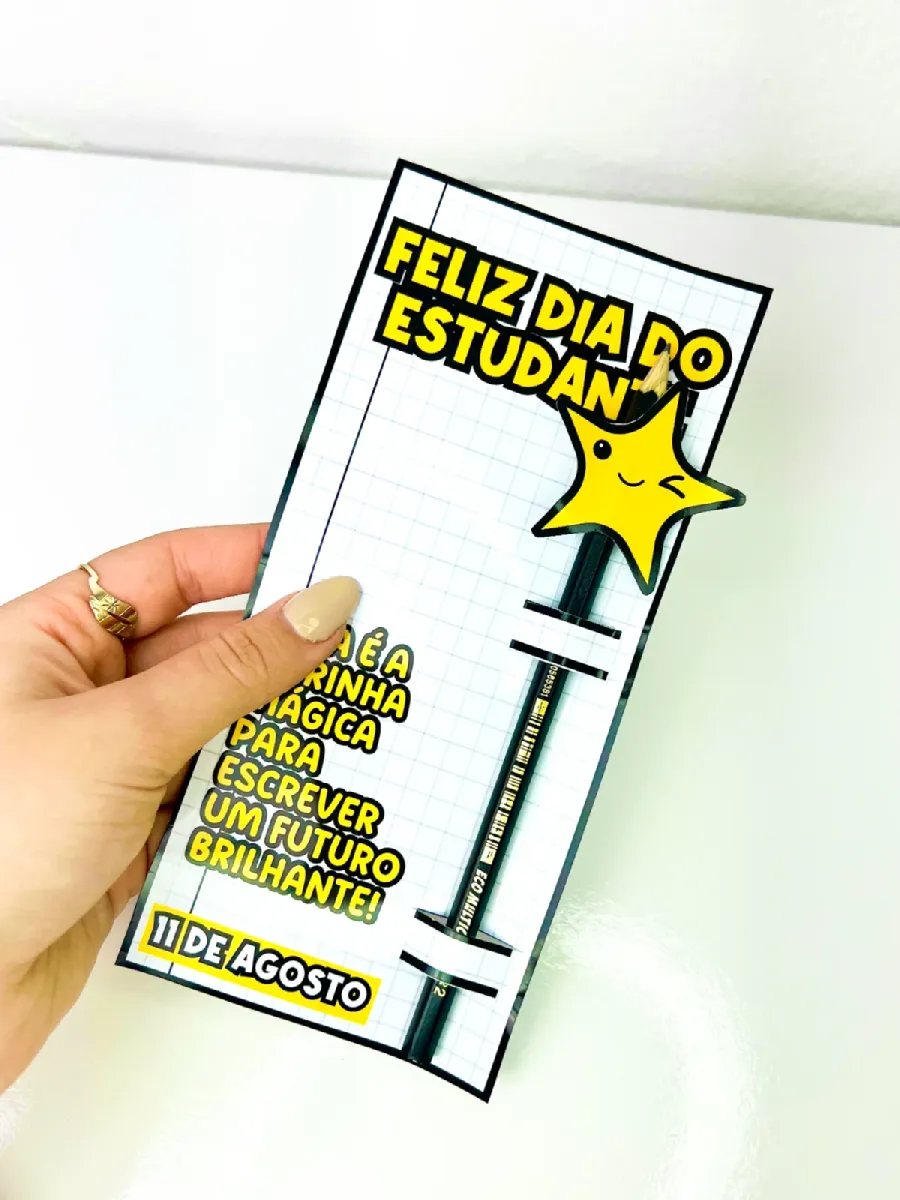 Lembrancinha dia do estudante – Material Pedagógico — Alfabetização para Educação Infantil: Encante a turma com essa linda…