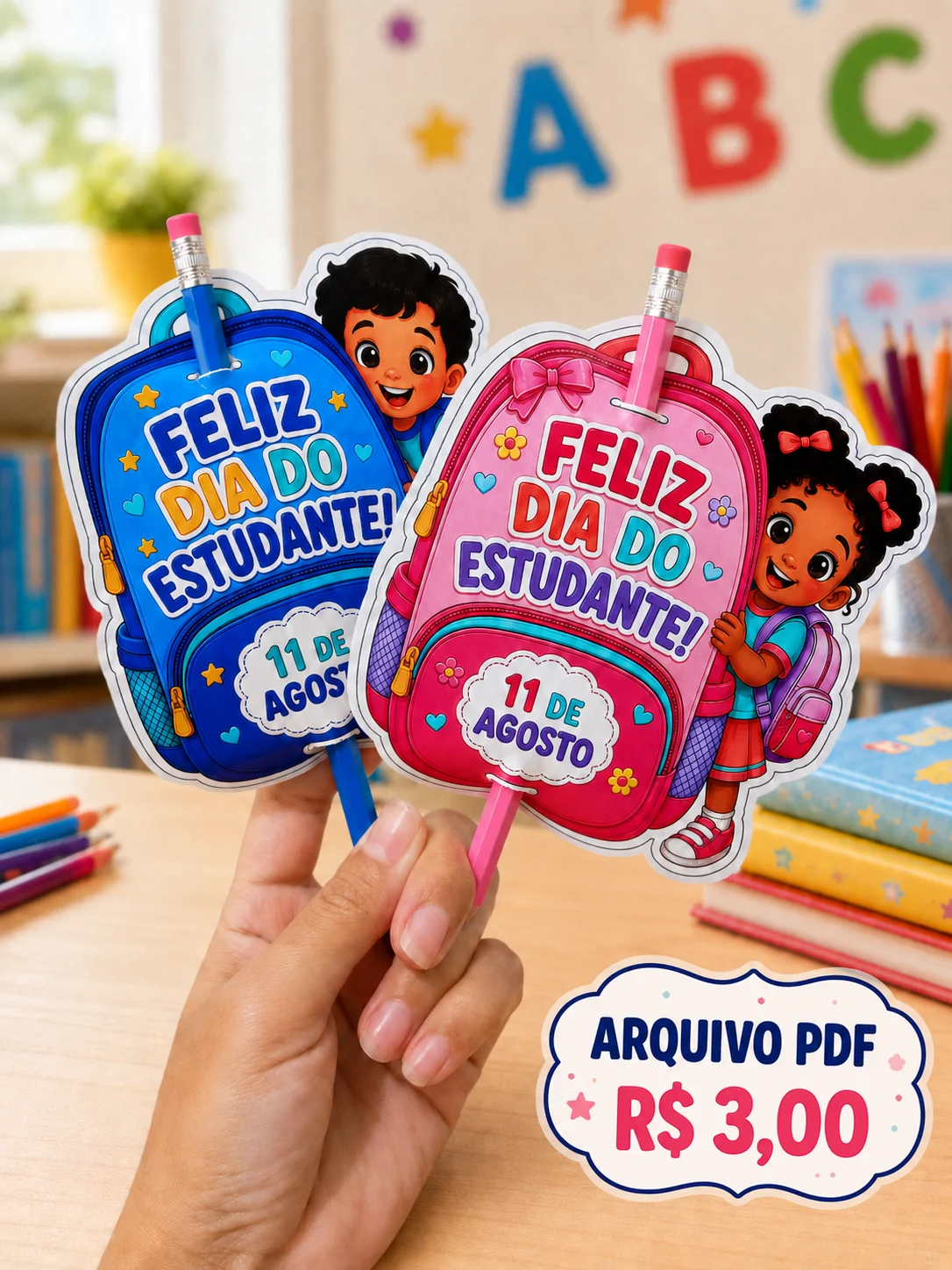🎒✨ LEMBRANCINHA DIA DO ESTUDANTE ✨🎒 — capa do material