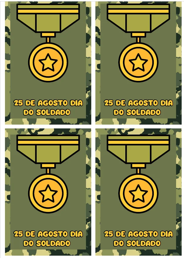 LEMBRANCINHA DIA DO SOLDADO – UM KIT COMPLETO - LUDICA — amostra 2: A Lembrancinha Dia do Soldado reúne diferentes opções…
