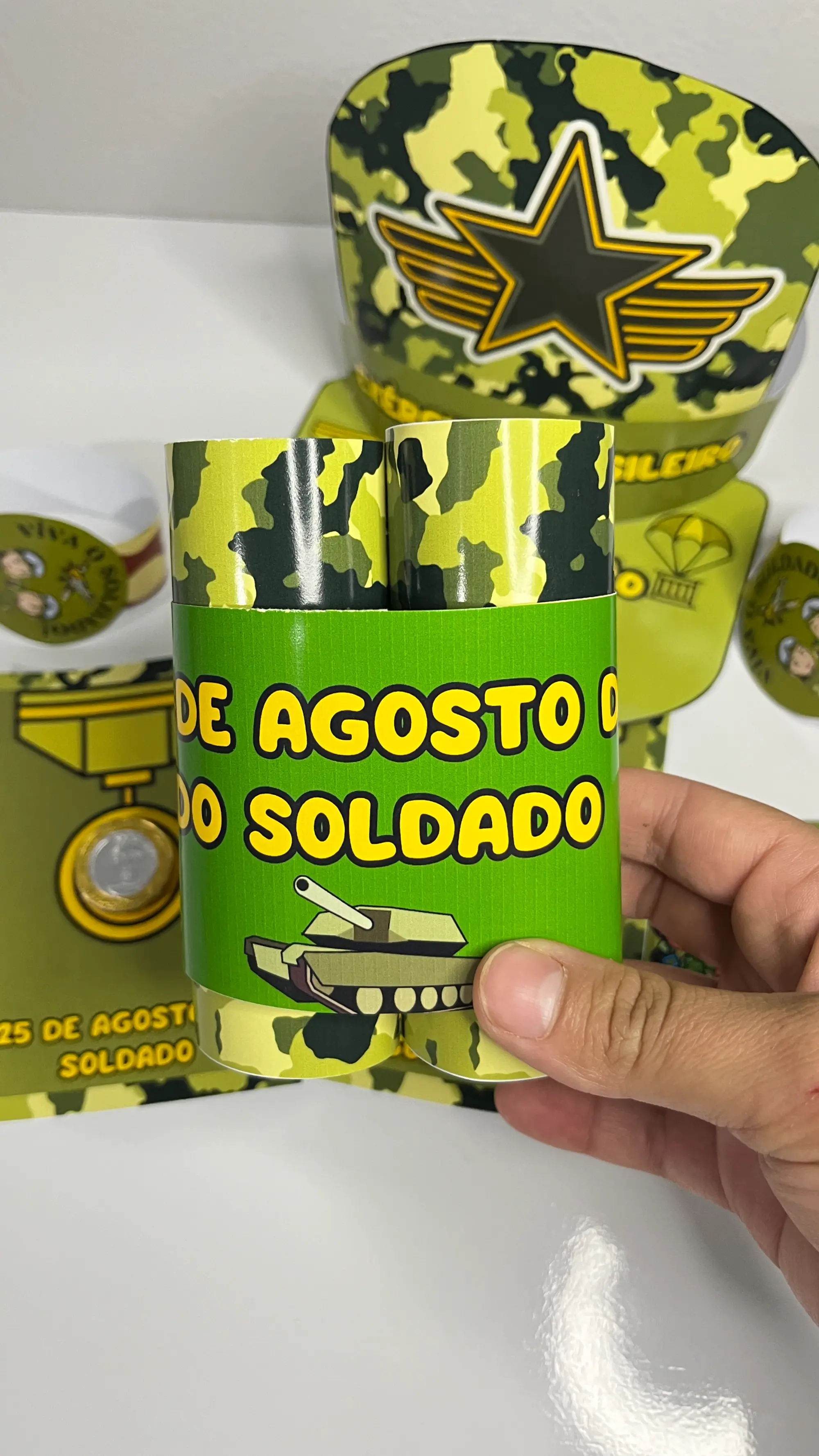 LEMBRANCINHA DIA DO SOLDADO – UM KIT COMPLETO - LUDICA — amostra 5: A Lembrancinha Dia do Soldado reúne diferentes opções…