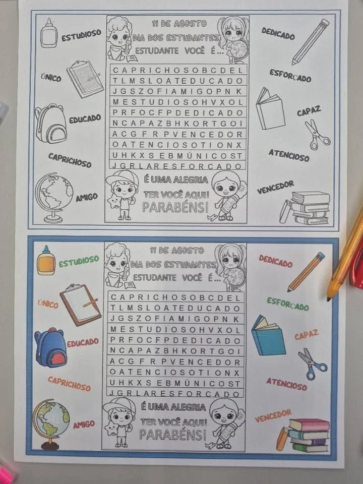 🎒✨ Lembrancinha Dia dos Estudantes ✨📚 Em PDF pronto para imprimir — amostra 3: Que tal surpreender seus alunos com uma… 🎒✨ Lembrancinha Dia dos Estudantes ✨📚 Em PDF pronto para imprimir — amostra 3: Que tal surpreender seus alunos com uma…