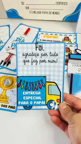 Lembrancinha Dia Dos Pais – Material Pedagógico — amostra 4: O kit é lúdico, fácil de montar e transmite mensagens…