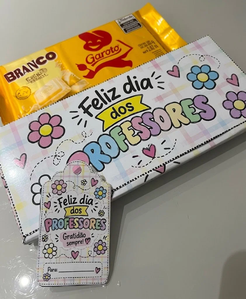 Lembrancinha Dia dos Professores | Caixinhas para Chocolate + Tag — amostra 4: Para quem é indicado