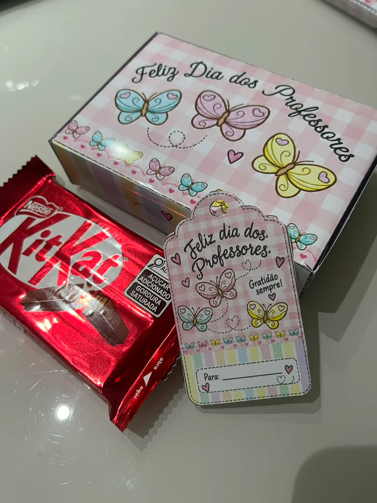 Lembrancinha Dia dos Professores — amostra 7: Kit para Dia dos Professores com tags, caixas e embalagens personalizadas em…