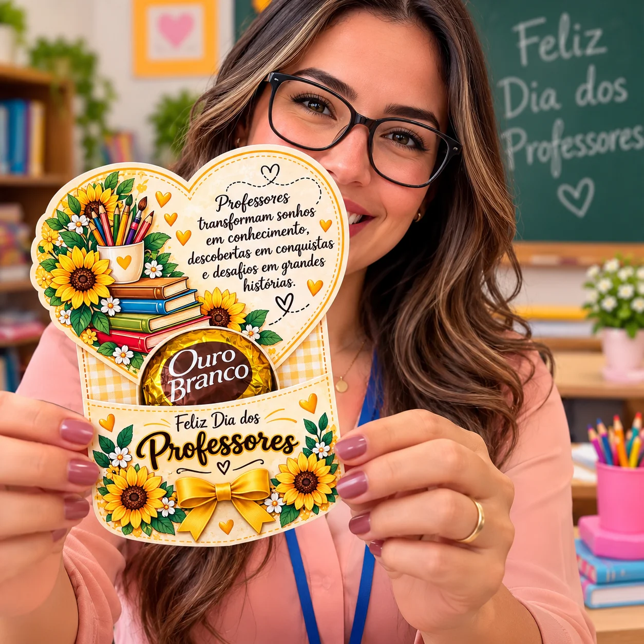 LEMBRANCINHA DIA DOS PROFESSORES – OURO BRANCO — amostra 1: 🌻💛 LEMBRANCINHA DIA DOS PROFESSORES – OURO BRANCO 💛🌻