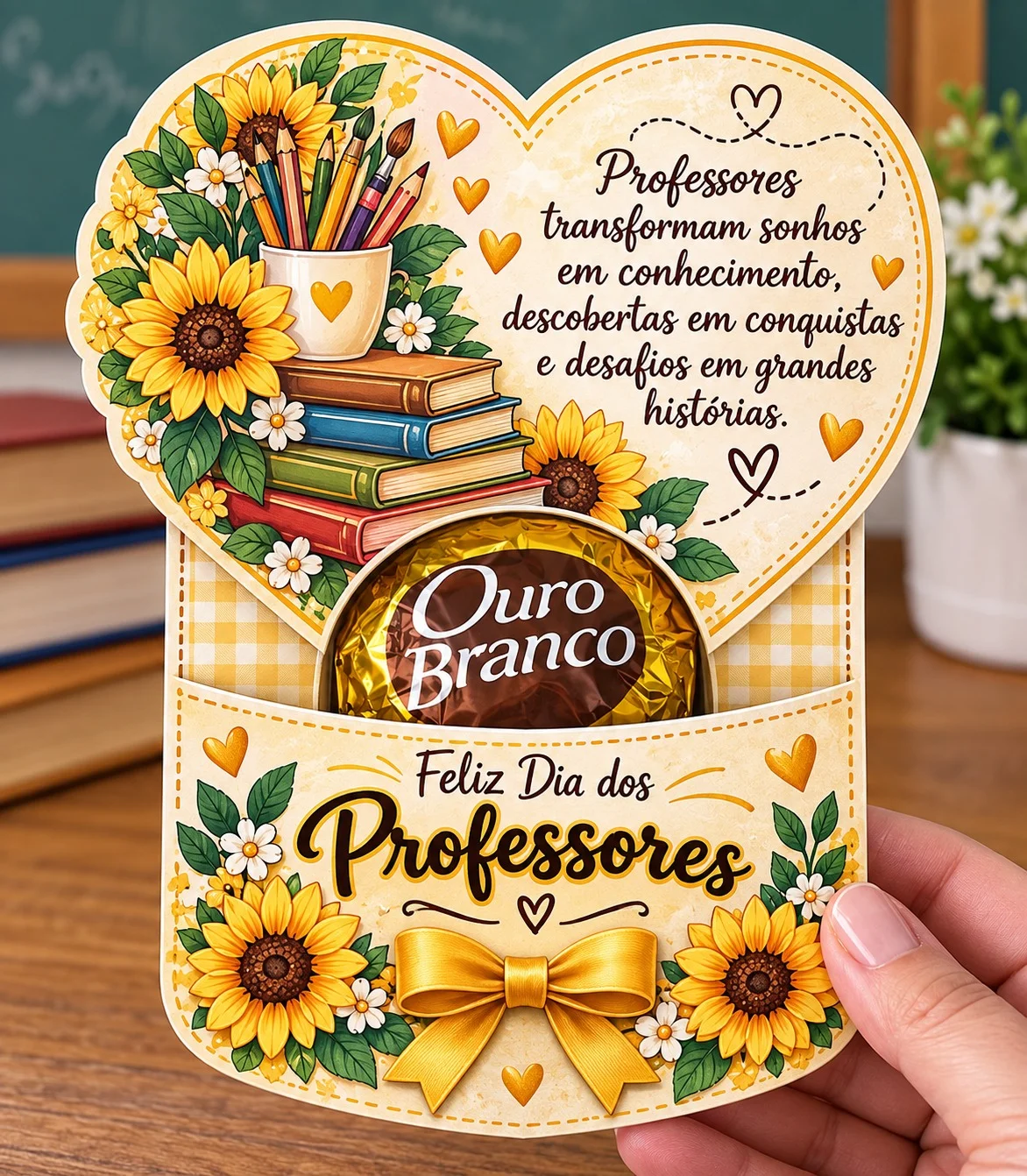 LEMBRANCINHA DIA DOS PROFESSORES – OURO BRANCO — Apostilas para Todas as séries: ✨ Uma lembrancinha linda, delicada e…