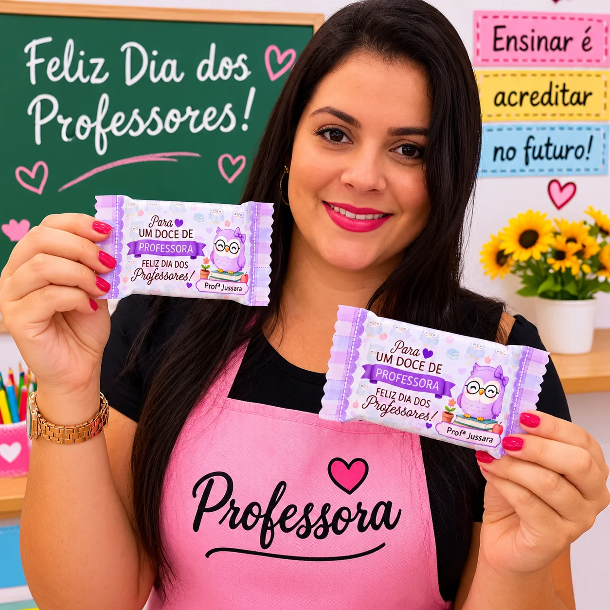 LEMBRANCINHA DIA DOS PROFESSORES – PARA UM DOCE DE PROFESSORA! — amostra 1: 🎉 Que tal surpreender aquela professora…