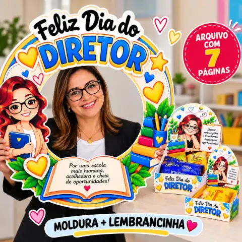Lembrancinha e Moldura Equipe escolar — capa do material