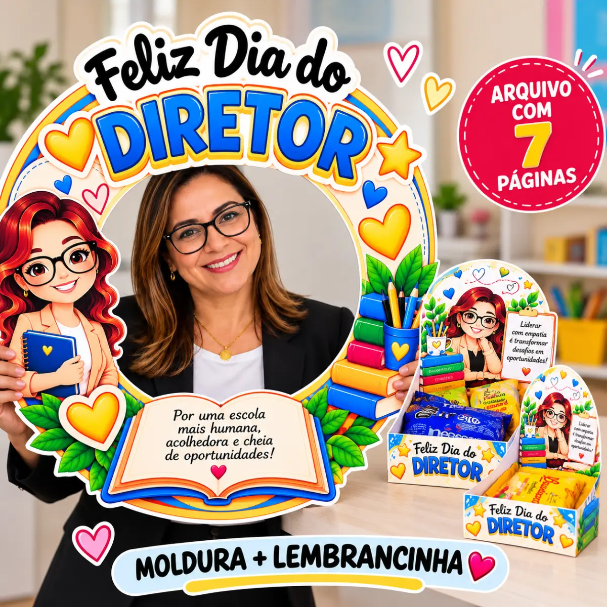 Lembrancinha e Moldura Equipe escolar — Atividades para Ensino Fundamental I (1º–5º): Lembrancinha Moldura para fotos e…