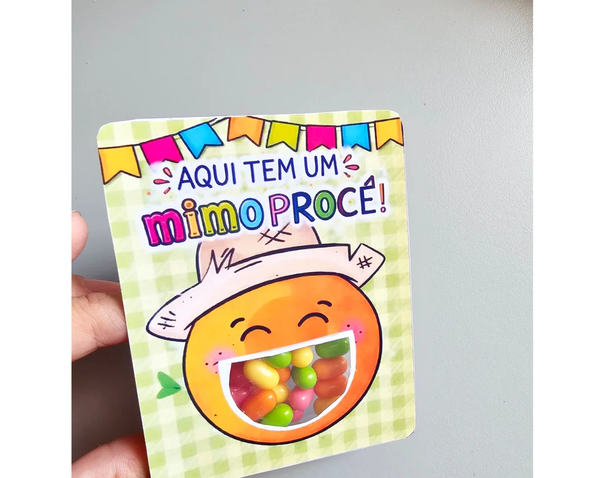 Lembrancinha Espantalho Sem Dente — amostra 3: Lembrancinha divertida em formato de espantalho sem dente, perfeita para…