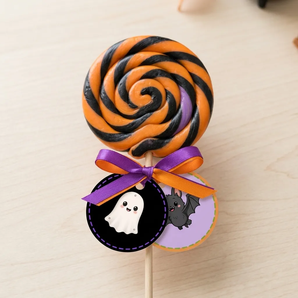 Lembrancinha Halloween Tag para Pirulitos Festinha — amostra 1: Deixe o Halloween ainda mais divertido com estas tags de…