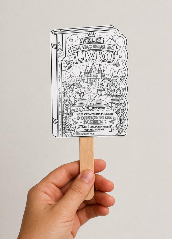 Lembrancinha livrinho com atividade + lembrancinha (palito de picolé) – Material Pedagógico — amostra 1: O que vem no…