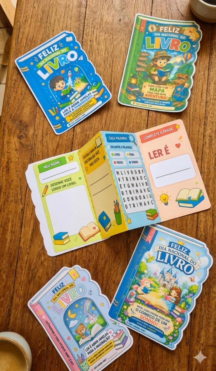 Lembrancinha livrinho com atividade + lembrancinha (palito de picolé) – Material Pedagógico — amostra 2: Sobre o…