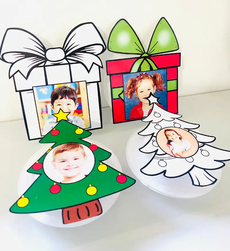 Lembrancinha Natalina com Pratinhos e Foto para Personalizar — amostra 5: Prepare uma lembrancinha de Natal com pratinhos e…
