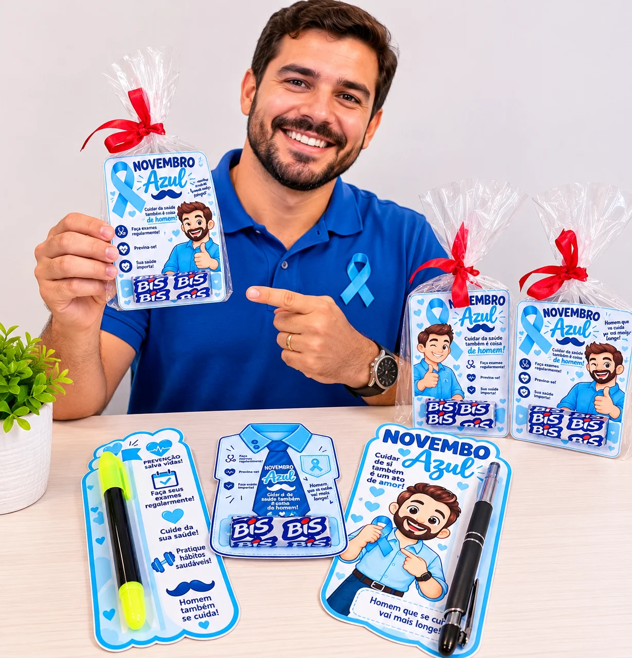 Lembrancinha Novembro Azul Cartão Porta Bis PDF — amostra 1: Uma linda lembrancinha para celebrar o Novembro Azul e… Lembrancinha Novembro Azul Cartão Porta Bis PDF — amostra 1: Uma linda lembrancinha para celebrar o Novembro Azul e…